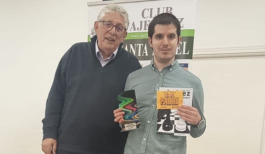 David Castellanos durante el torneo Badajoz Chess Inclusive en San Fernando