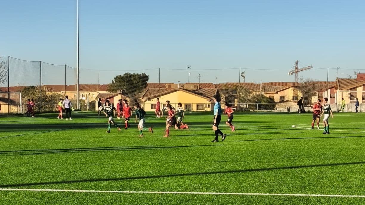 Partido entre Cacereño Tambo A y Vedruna Cáceres en categoría alevín Judex